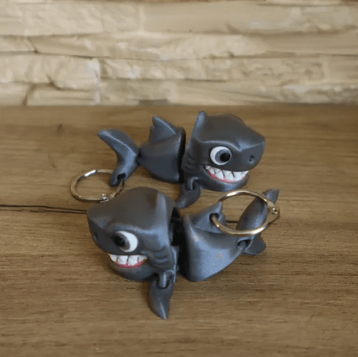 Biting Shark (Multipart print) 3d model
