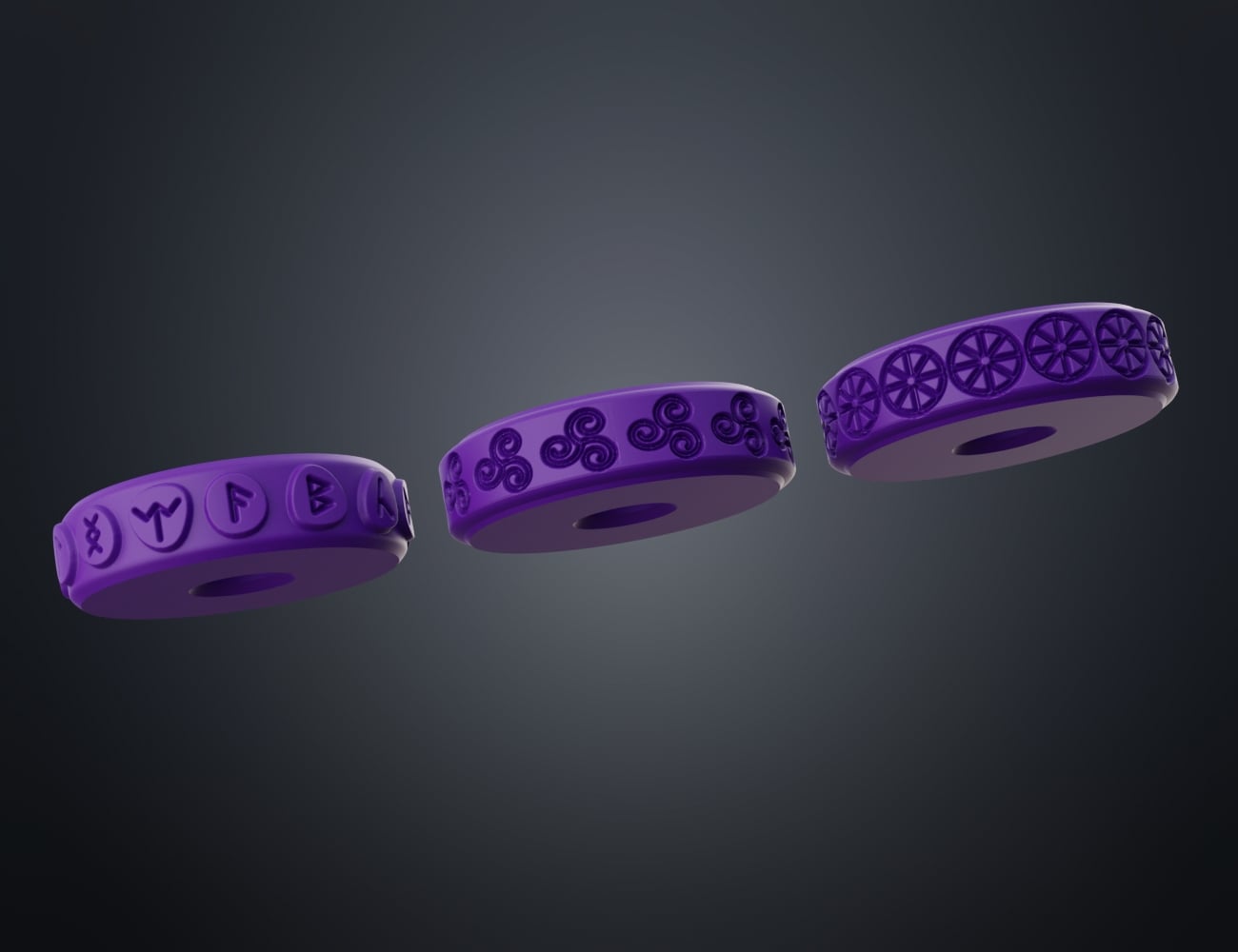 Stamp Wheels - Witchcraft Symbols Vol.1 (1-3) 3d model