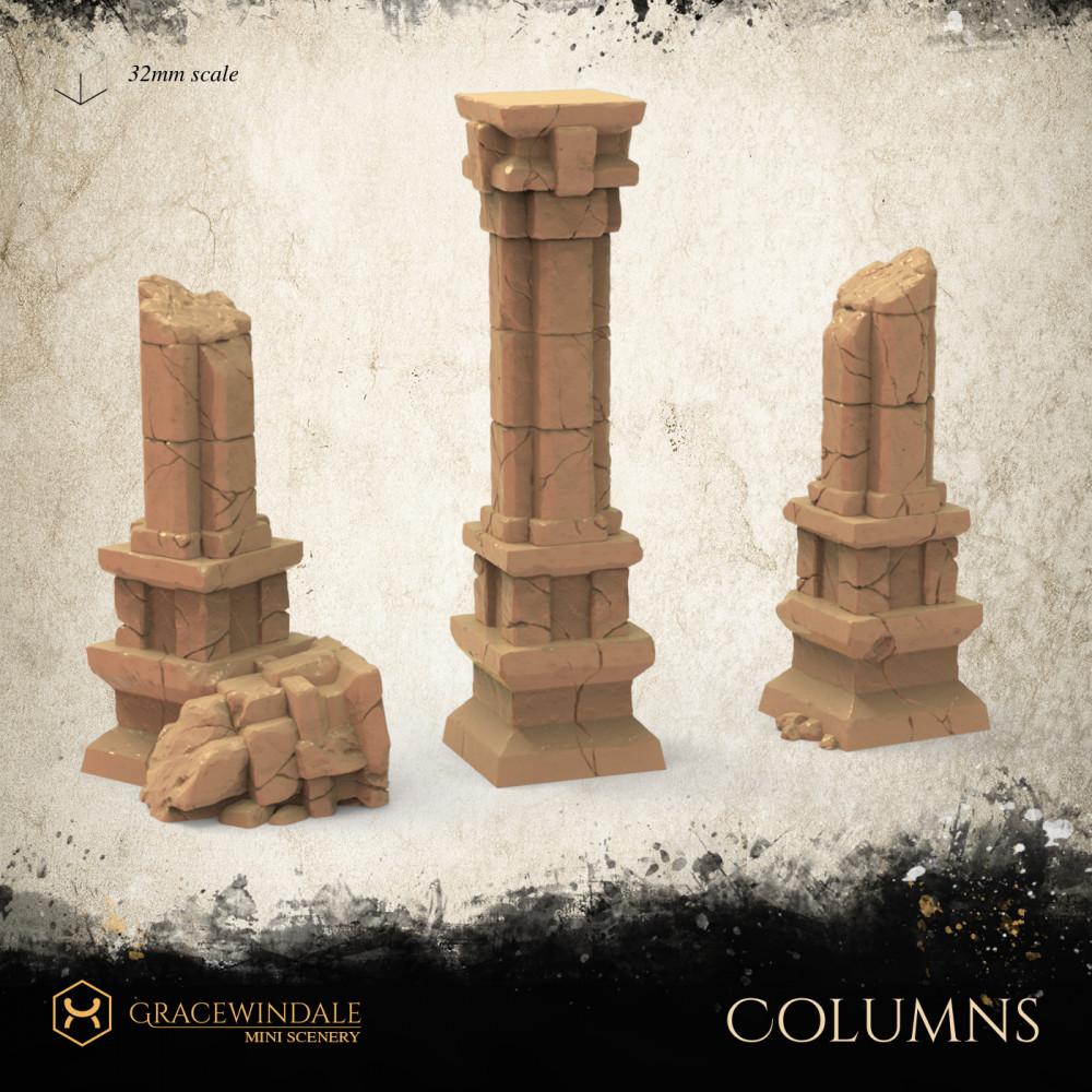 Columns 3d model