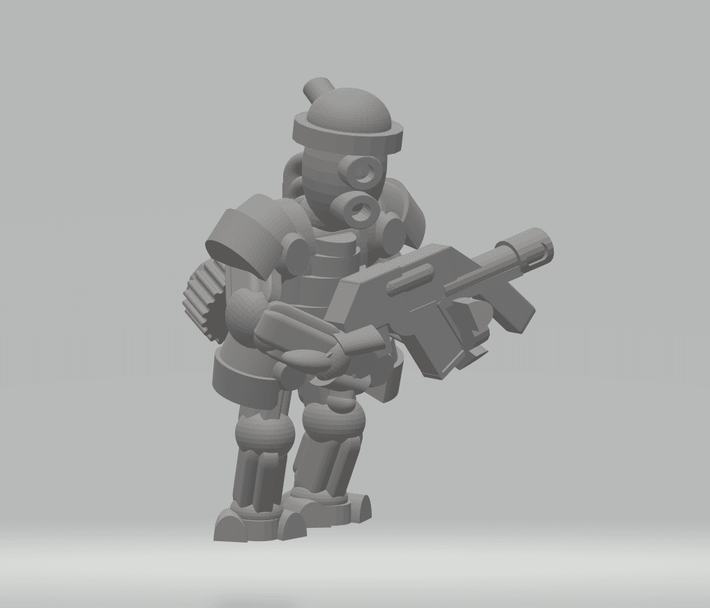 FHW Mortis Korps Tekno Inquisitor Trooper 3d model