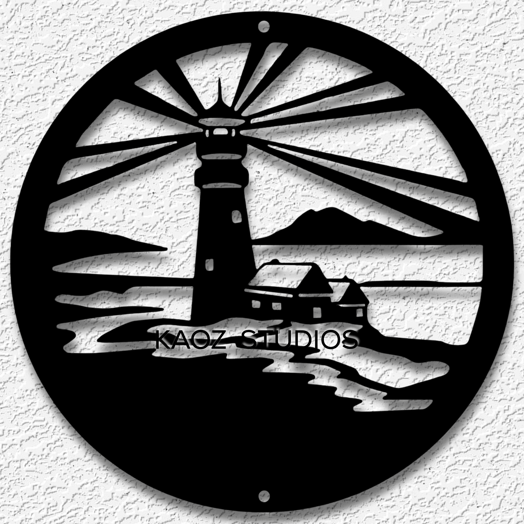 lighthouse wall art ocean wall decor beach decoration 3d model