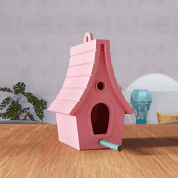 Futuristic Birdhouse – Decorative Garden Bird House 3d model