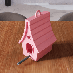 Futuristic Birdhouse – Decorative Garden Bird House 3d model