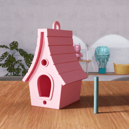 Futuristic Birdhouse – Decorative Garden Bird House 3d model