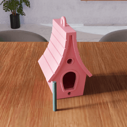 Futuristic Birdhouse – Decorative Garden Bird House 3d model