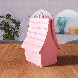 Futuristic Birdhouse – Decorative Garden Bird House 3d model