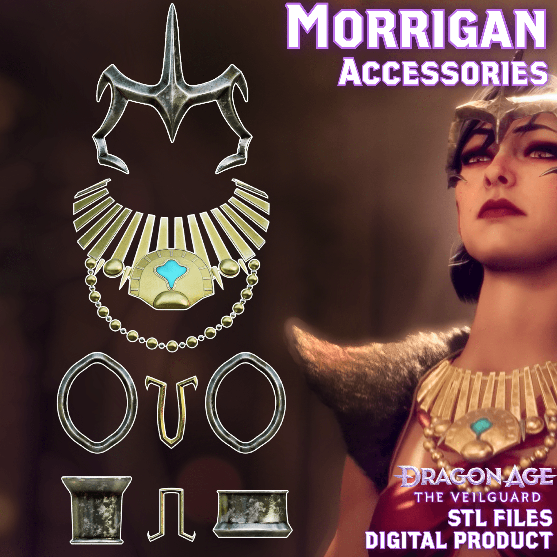 Morrigan Fantasy Accessories Dragon Age: The Veilguard 3d model
