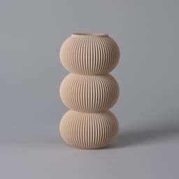 Vase LEONA - Playful Curved Vase 3d model