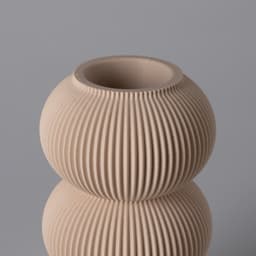 Vase LEONA - Playful Curved Vase 3d model
