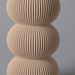 Vase LEONA - Playful Curved Vase 3d model