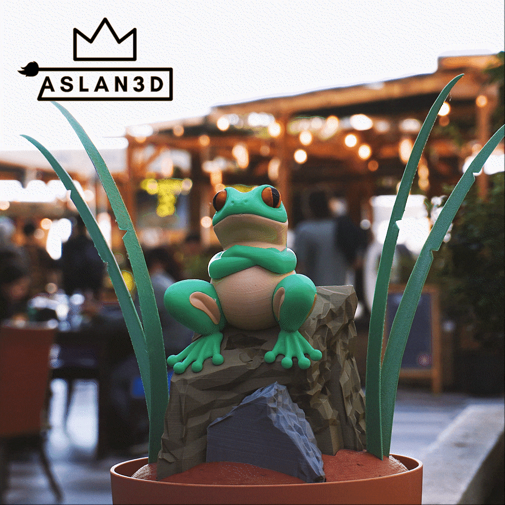 Chill Frog – Decorative 3d model