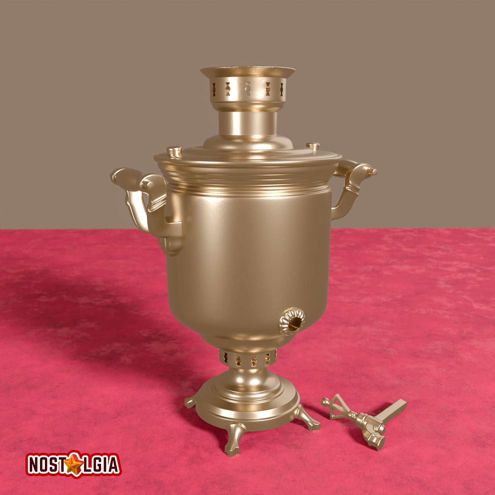 Samovar Vintage Fire Pot 3d model