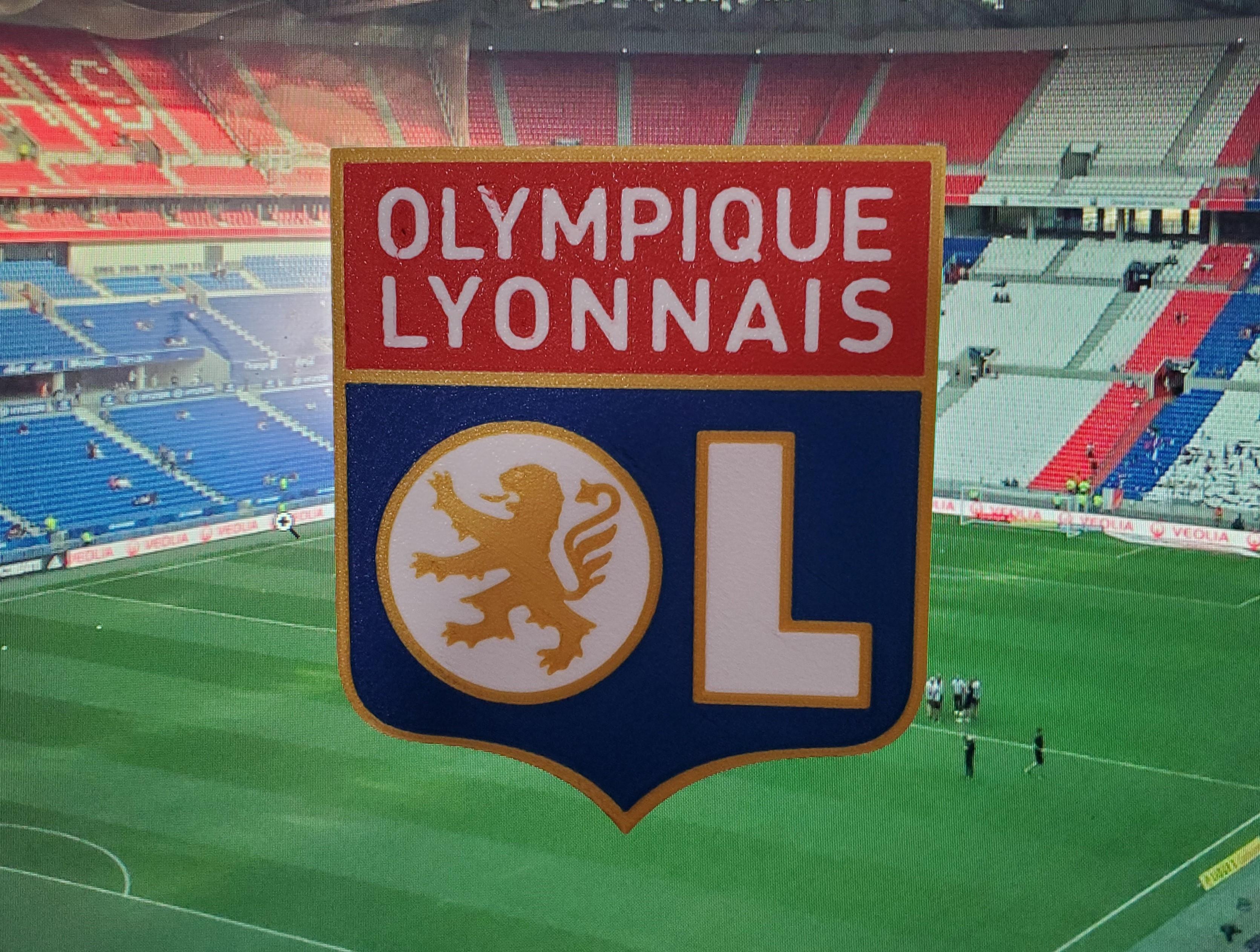 AMS / MMU Olympique Lyonnais (Lyon) coaster or plaque 3d model