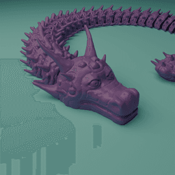 Articulated Spiky Dragon 3d model