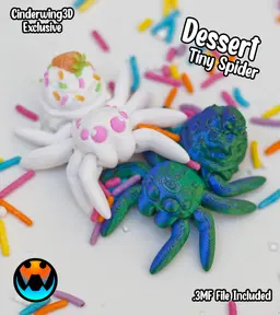 Tiny Spider Dessert 3d model
