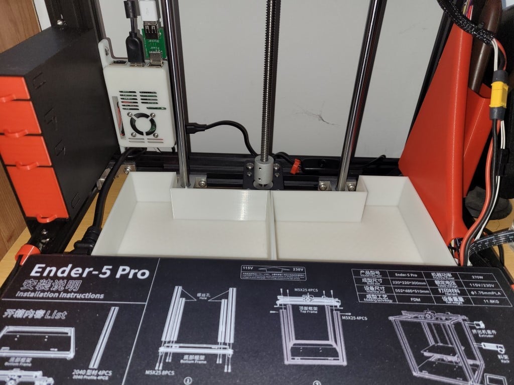 Ender5 Pro Rear Trays 3d model