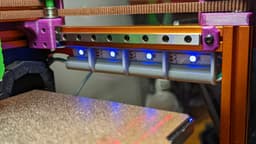 Snap-in 1515 LED mounting solution Voron V0.1 LDO kit compatible 3d model