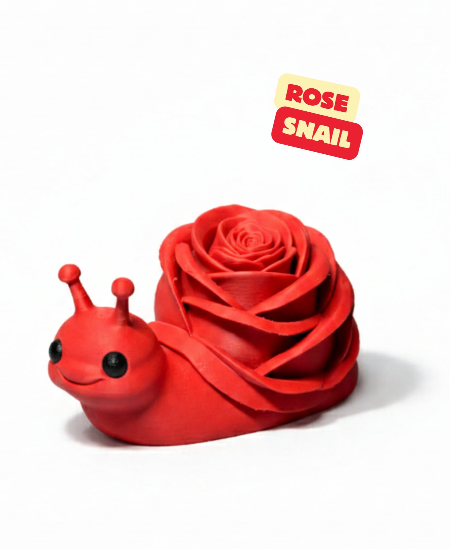 ROSE SNAIL / PERFECT LITTLE GIFT FOR VALENTINES DAY / CUTE HOMEDECOR / MOTHERSDAY GIFT 3d model