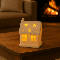 ADVENT LED TEALIGHT HOUSE / WITH SCREW CAP / CHRISTMAS DECOR / CHRISTMAS GIFT 3d model