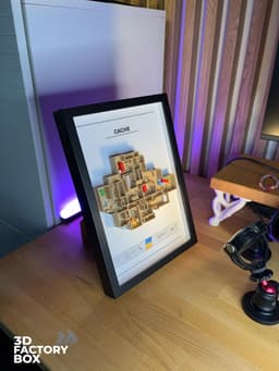 3D Printed Gaming Map - Inspired by "Cache" Fan Art 3d model