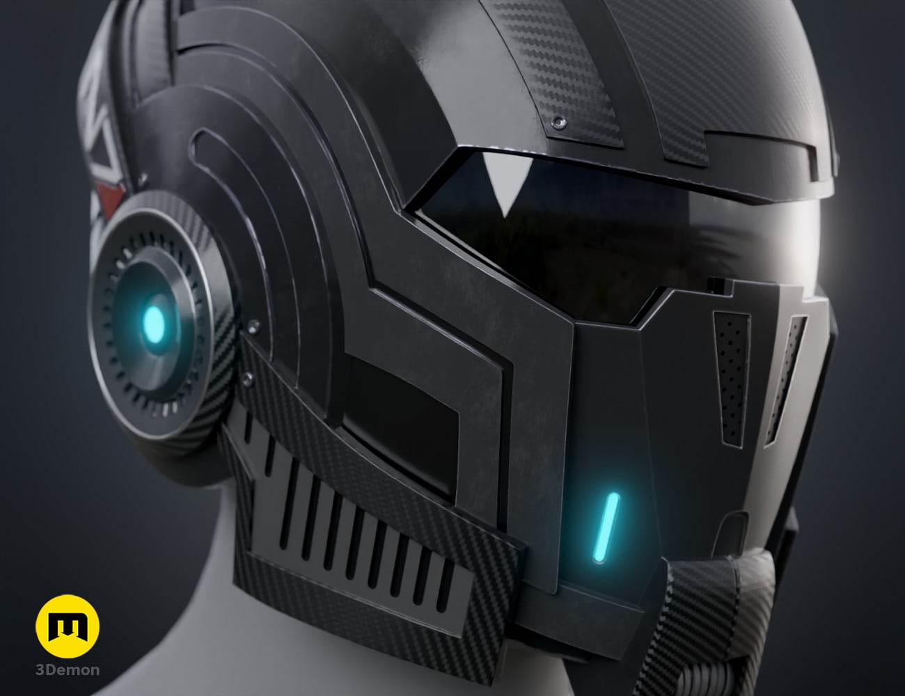 N7 Helmet - Mass Effect 3d model