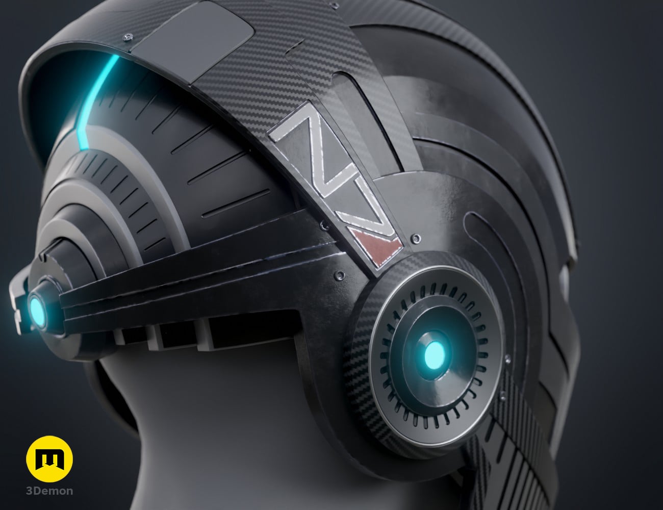 N7 Helmet - Mass Effect 3d model