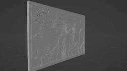 DEATHNOTE 3D PRINT TILE RELIEF ART 3d model