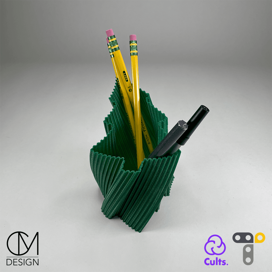Twisted Tree Pencil Holder 3d model