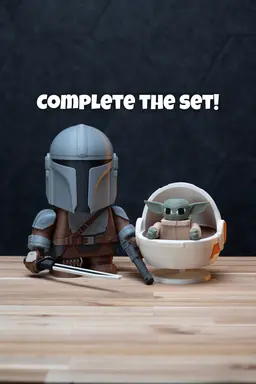 The Chunky Child - FREE Star Wars Mandalorian Kit | No Supports, No AMS, No Glue 3d model