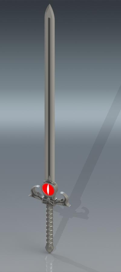 Espada del augurio 3d model