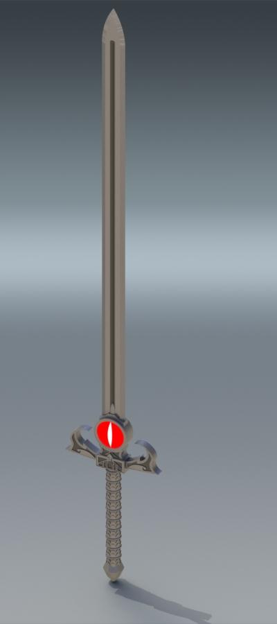 Espada del augurio 3d model