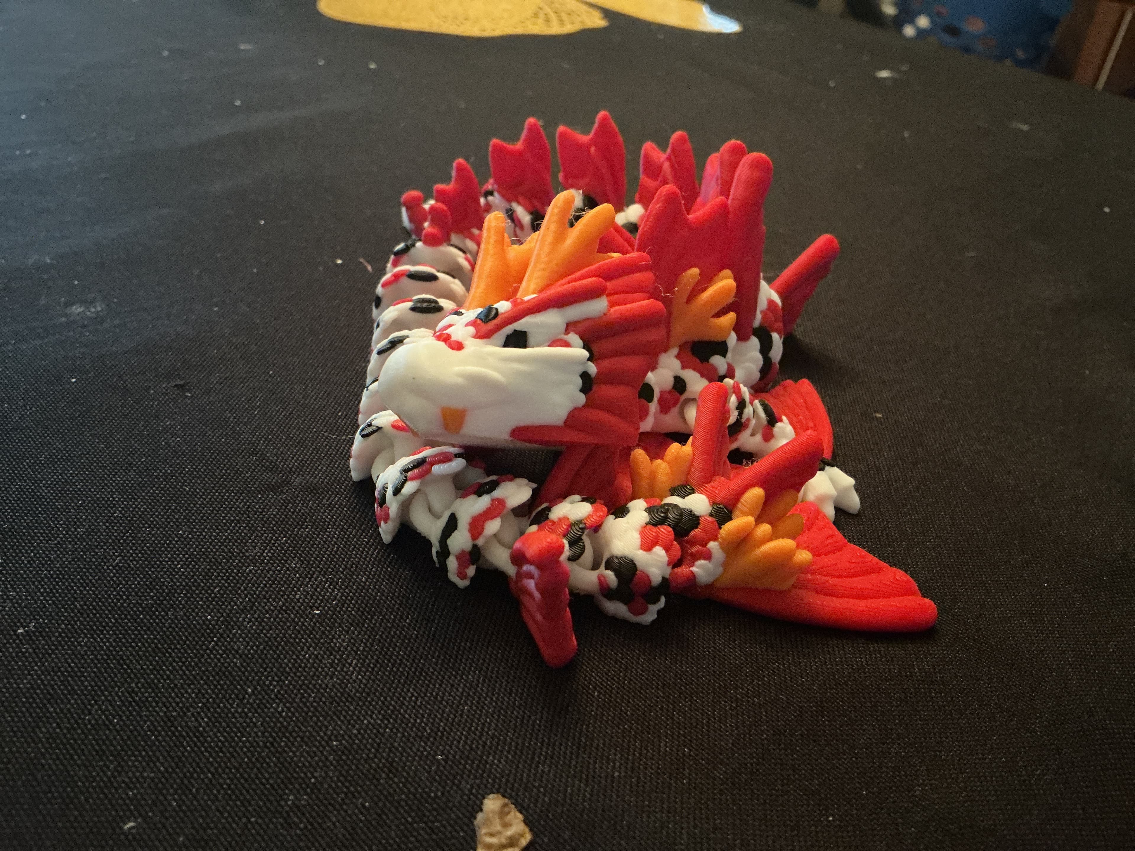 Beautiful for my first big AMS print!
It actually turned out gorgeous, I used Bambu Lab: pumpkin orange, black, white and red; basic PLA.
Thank you CinderWing, for this Awsome model!
P.s, I tried getting to Thangs from your home page, but when I clicked on it, it blocked me out and said it was expired. Thanks!