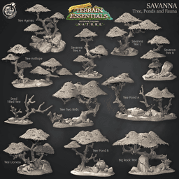 Savanna Set (Pre-Supported) 3d model