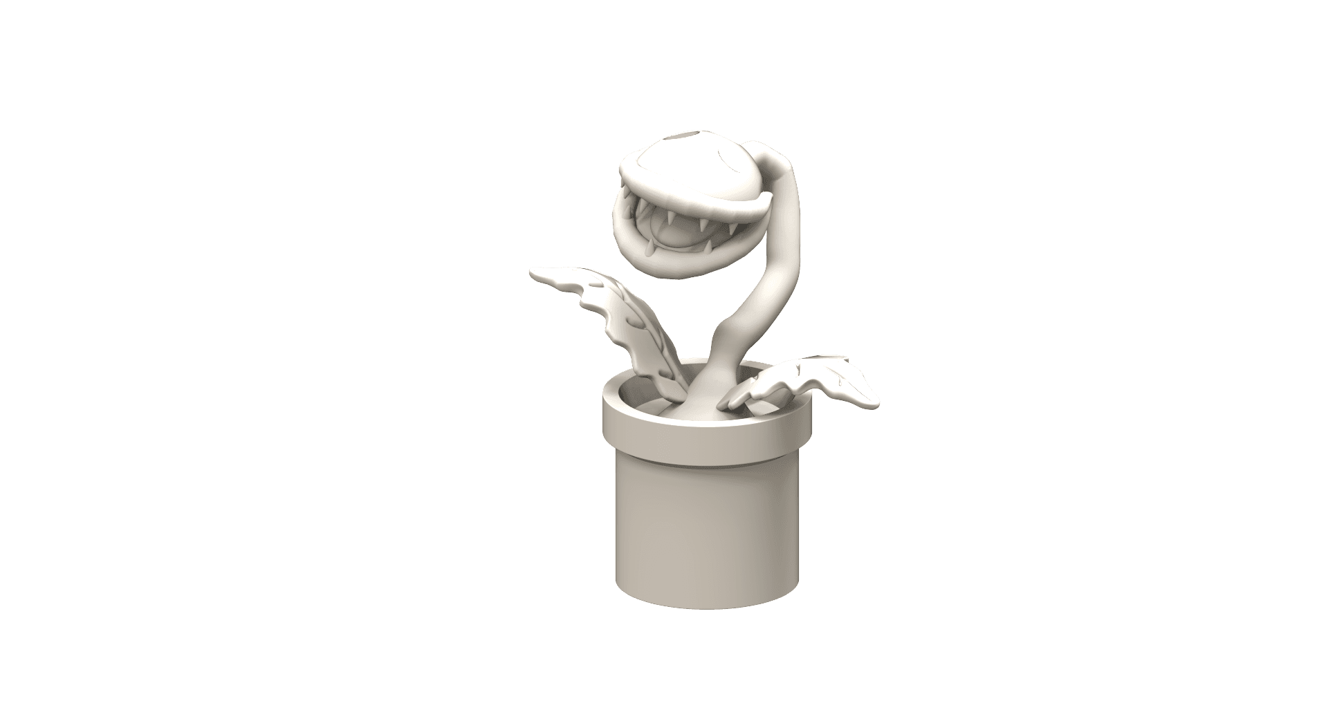 Piranha Plant - Mario Fan Art 3d model