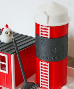 The Chicken Zen Garden With Perpetual Calendar 3d model