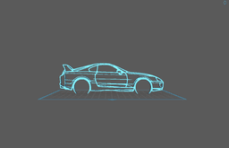 Toyota - Supra MK4 Wall Art 3d model