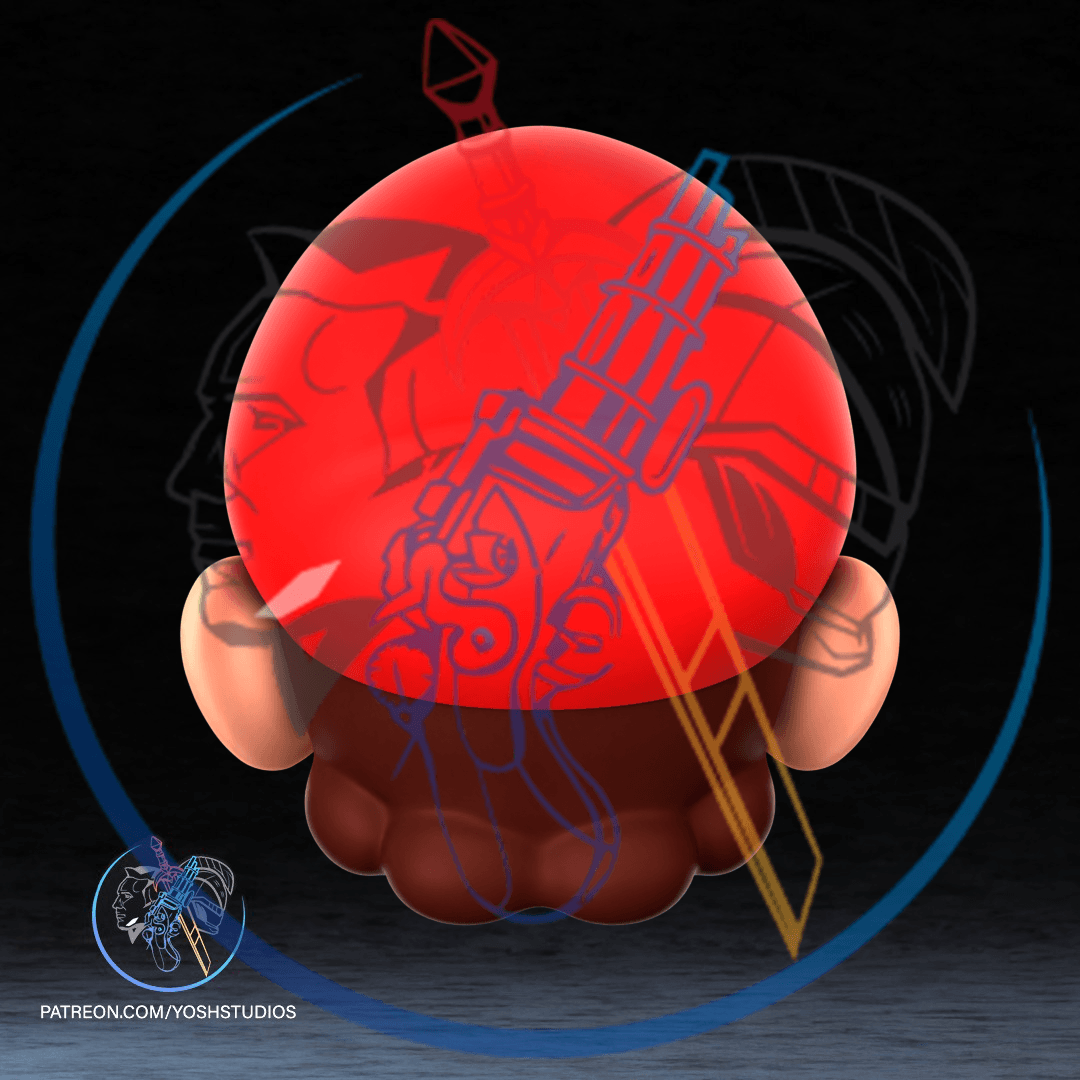 Italian Red Plumber Mask 3D Printer STL File 3d model