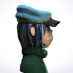 Noodle - Gorillaz (Pre-Supported) 3d model