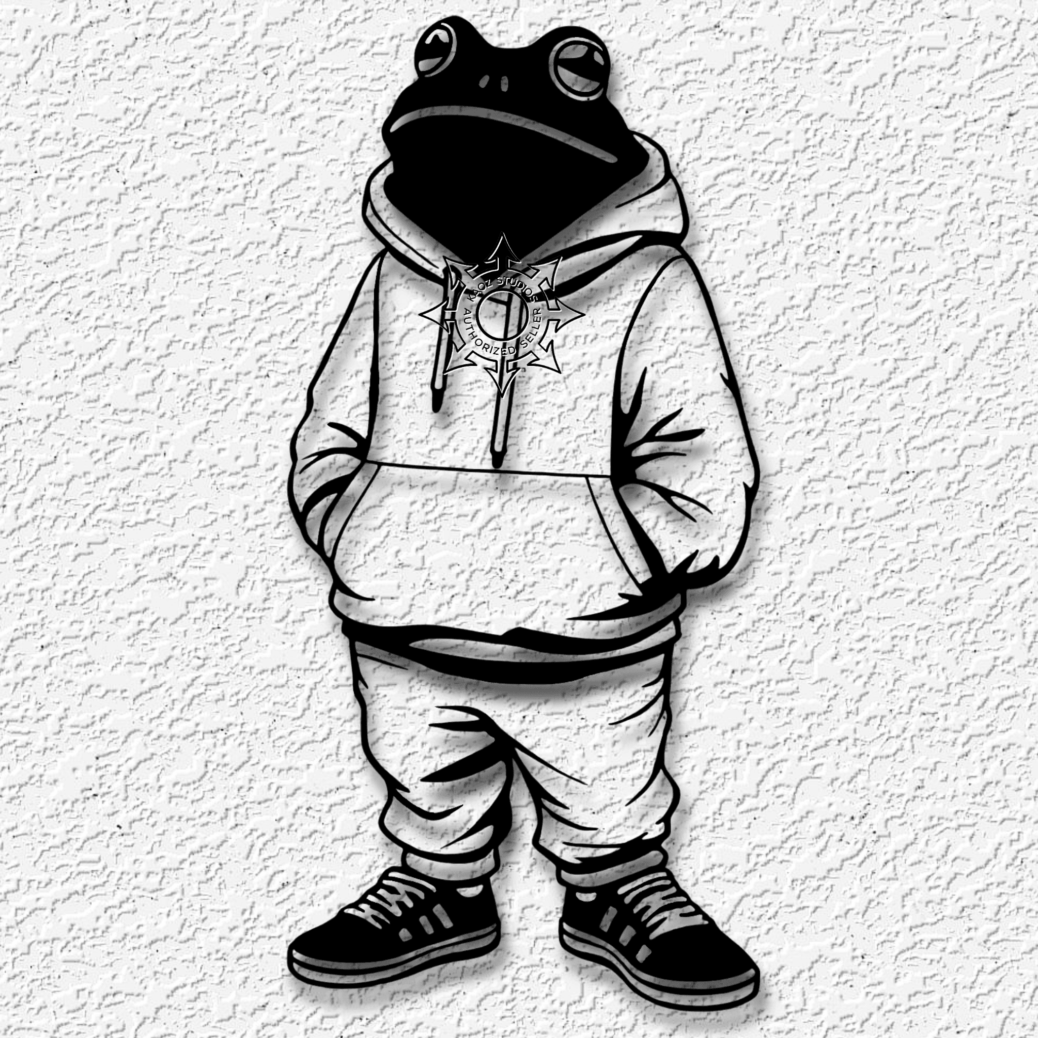 froggy swag wall art frog decor 3d model