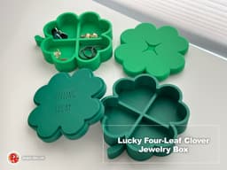 Lucky Four-Leaf Clover Jewelry Box 3d model
