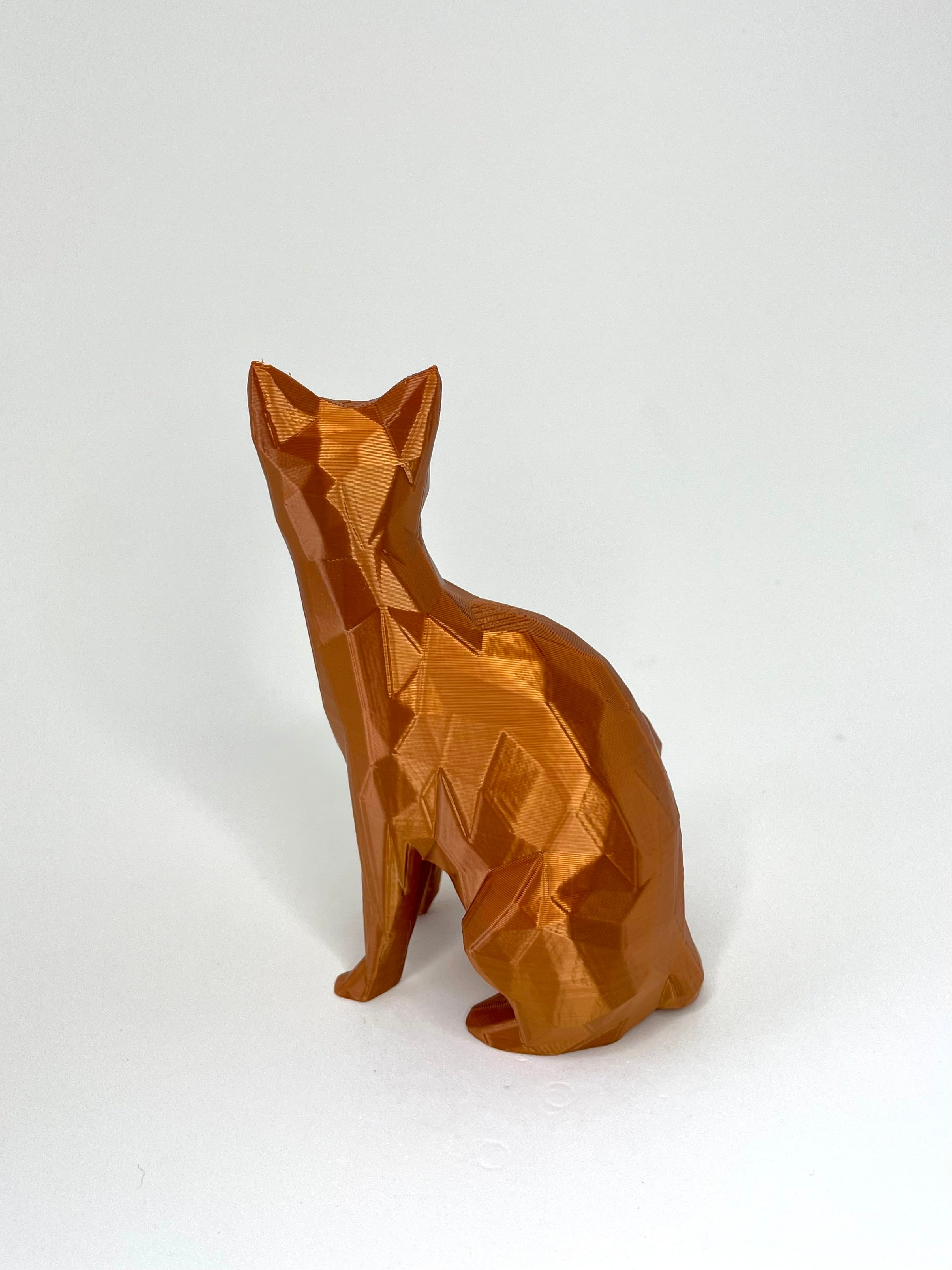 Cat Low Poly Figurine / Planter Bundle 3d model