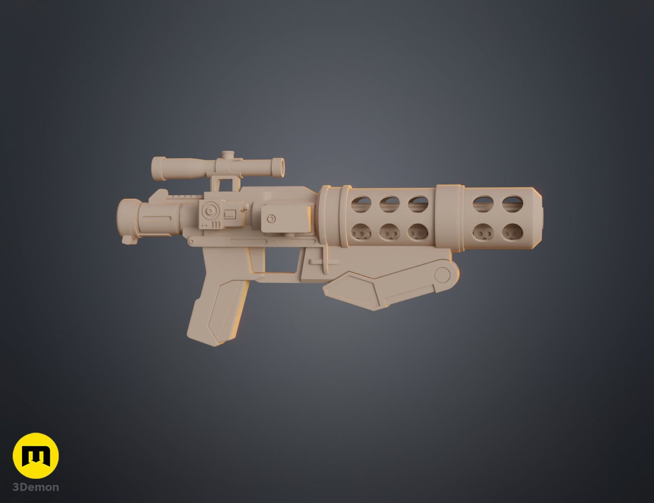 Sith Trooper F-11ABA Blaster Cannon 3d model