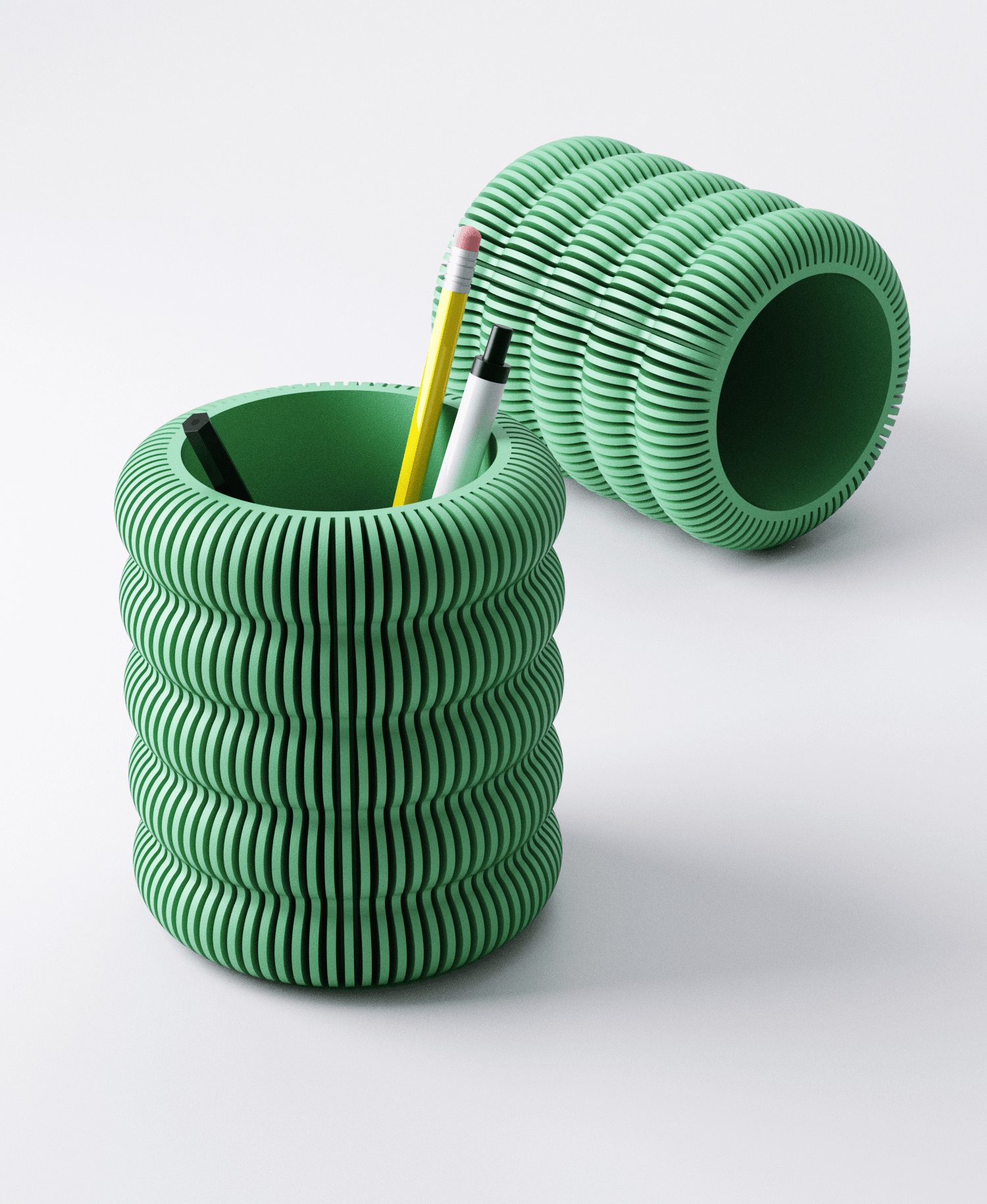 Fin Pen Holder 3d model