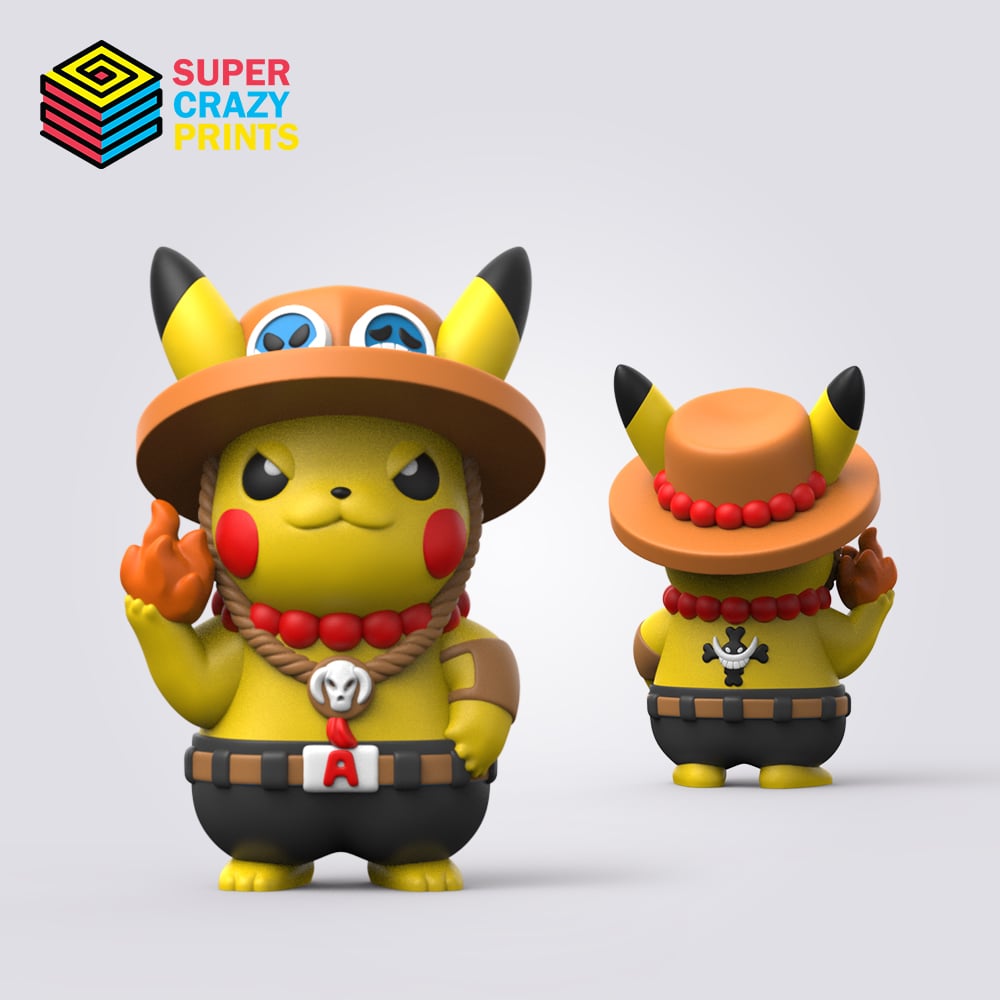 Ace Pikachu 3d model