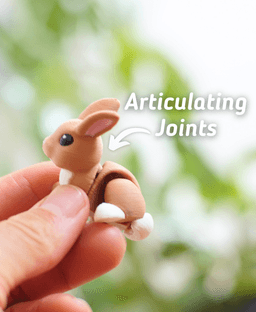 Bounding Bunny - Articulated Fidget Bunny - Ludo Flexy 3d model