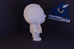 Psicopata com mascara e faca cartoon.stl 3d model