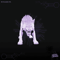 Dire Wolf - Dungeons and Dragons 3D Model 3d model