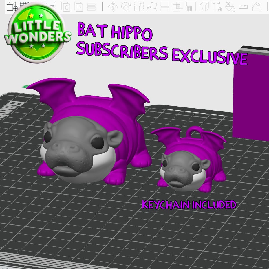 Baby Hippo 3d model