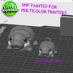 Baby Hippo 3d model