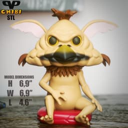 Salacious B Chibi STL for 3D Printing ChibiSTL 3DXM 3d model